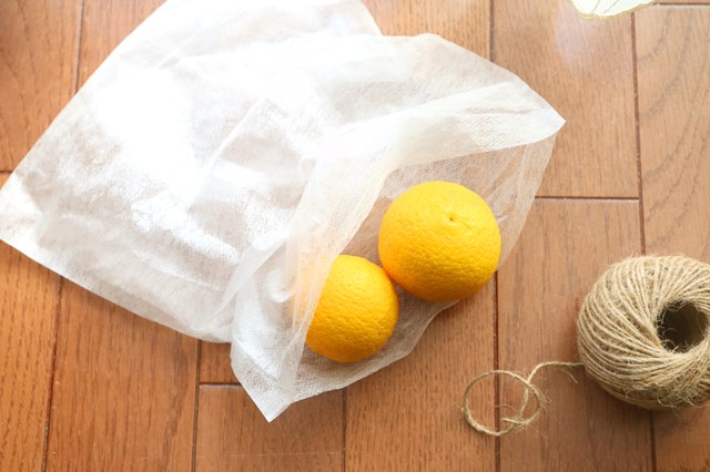 ゆずを袋に入れる方法