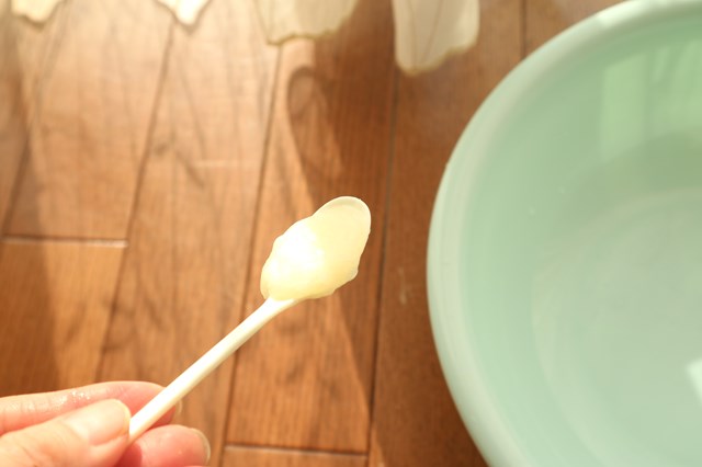 セーターの縮みを直しトリートメント入れる