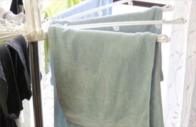 タオルを干している画像