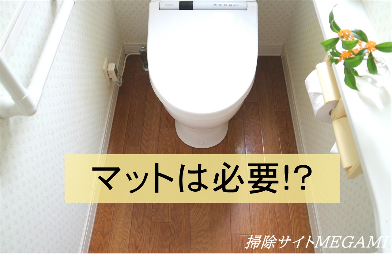トイレマットは必要か!?無くして得られる3つのメリットと思考の変え方&床掃除について